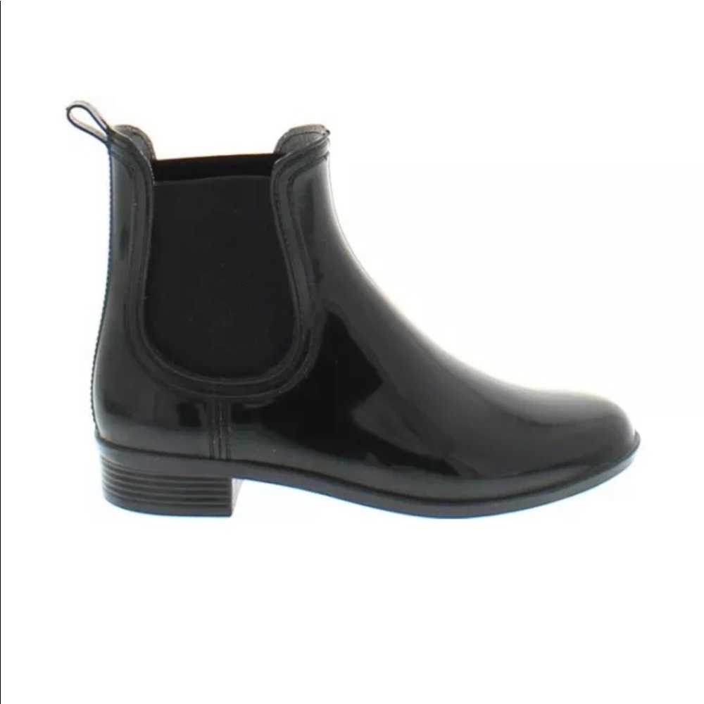 Shoes of Soul Women's Chelsea Rain Boots Black